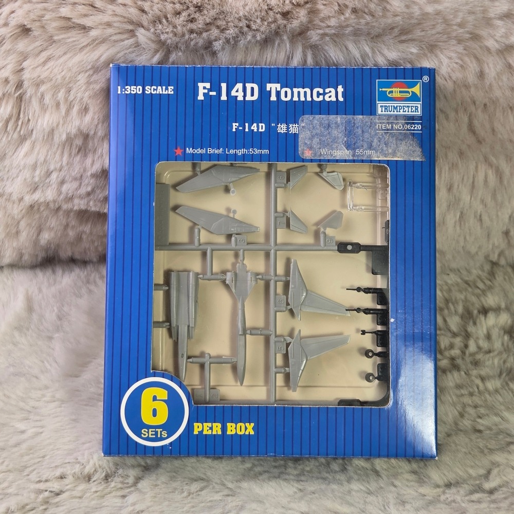 Trumpeter 1/350 F-14D Tomcat Model Kit 6 Sets Aircraft Carrier Details 06220
